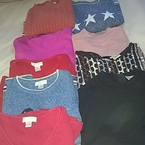 Sweaters 30.00 for all.